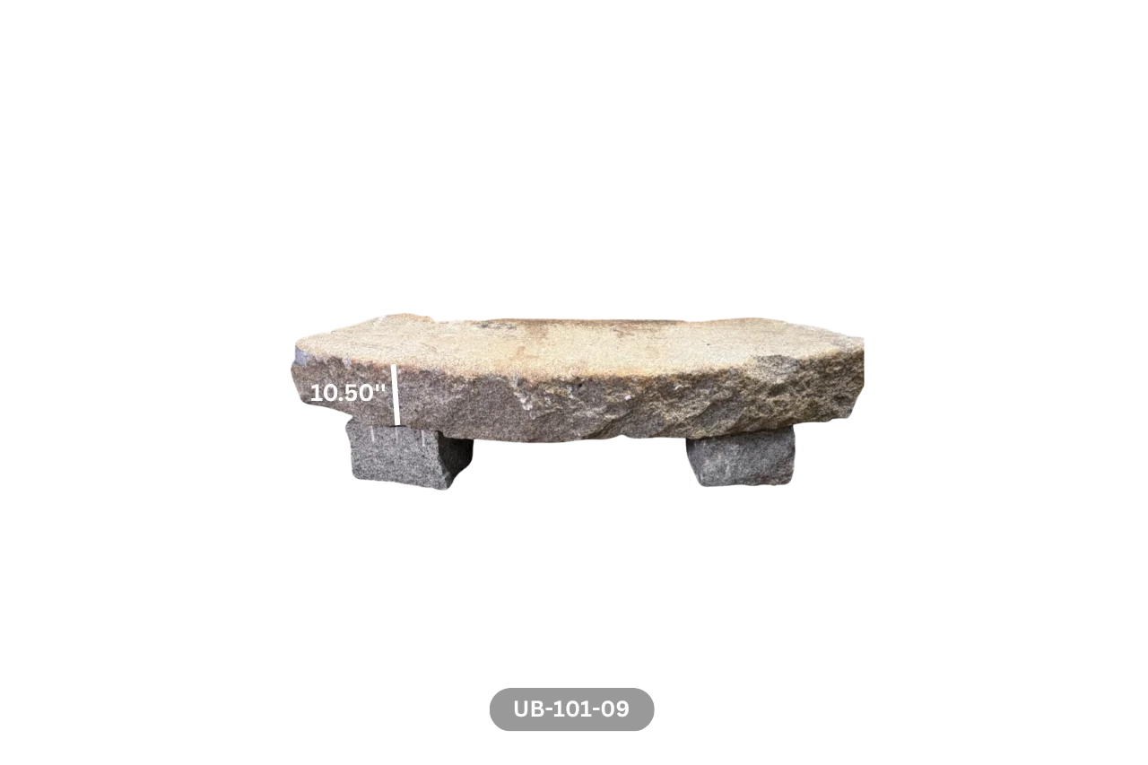 Antique Granite Bench - Image 9